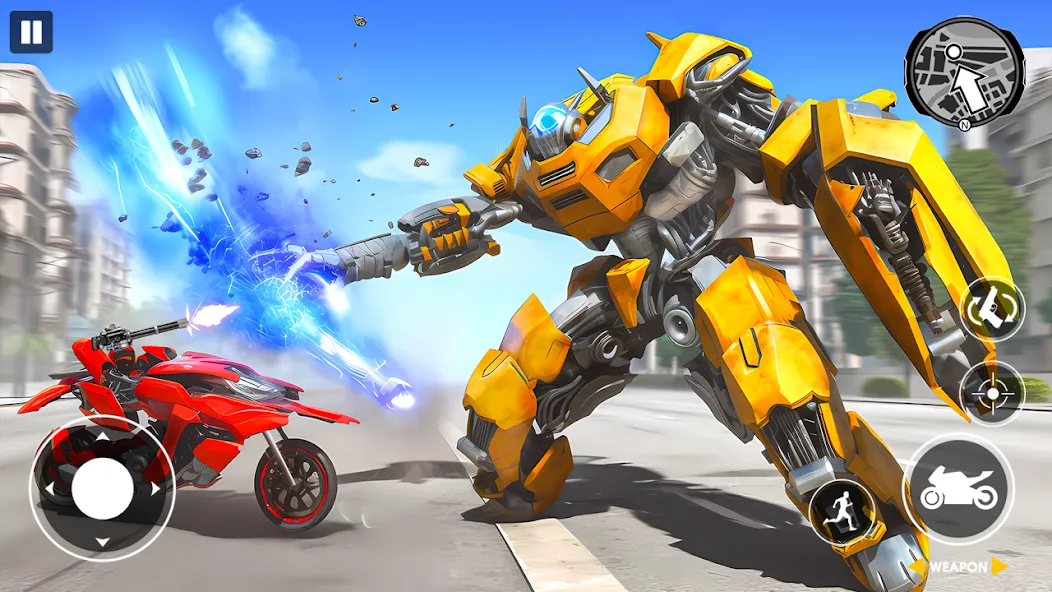 Скачать взломанную Real Robot Bike Transform Game  [МОД Много денег] — последняя версия apk на Андроид screen 4