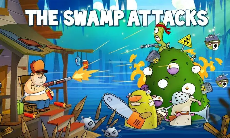 Скачать взлом Swamp Attack (Свомп Аттак)  [МОД Бесконечные монеты] — последняя версия apk на Андроид screen 1