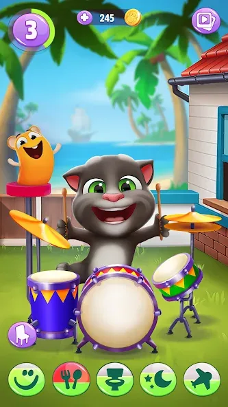 Скачать взлом My Talking Tom 2  [МОД Меню] — стабильная версия apk на Андроид screen 1