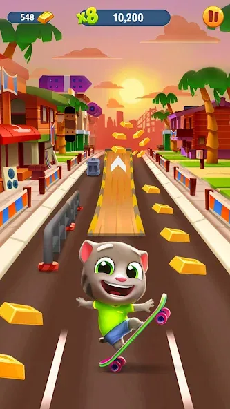 Взлом Talking Tom Gold Run  [МОД Бесконечные монеты] — полная версия apk на Андроид screen 1