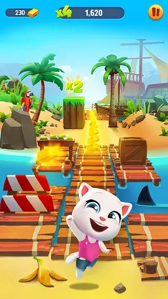 Взлом Talking Tom Gold Run  [МОД Бесконечные монеты] — полная версия apk на Андроид screen 2