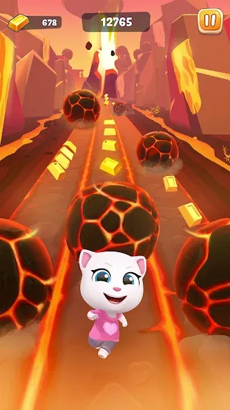 Взлом Talking Tom Time Rush  [МОД Меню] — полная версия apk на Андроид screen 2