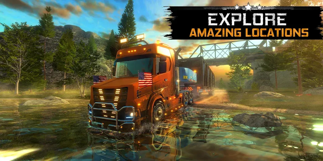 Взломанная Truck Simulator USA Revolution (Трак Симулятор США Революция)  [МОД Mega Pack] — стабильная версия apk на Андроид screen 2