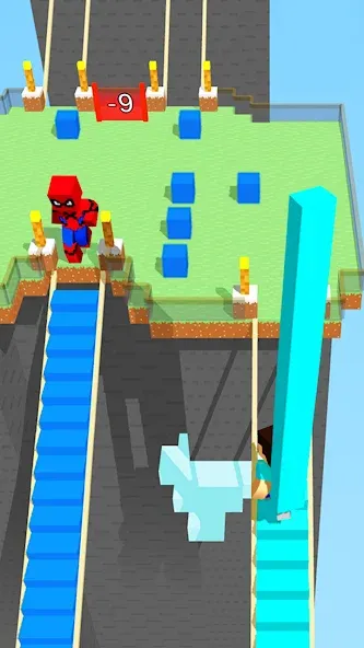 Взлом Craft Bridge Race (Крафт Бридж Рейс)  [МОД Много монет] — стабильная версия apk на Андроид screen 1