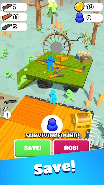 Взлом Zombie Raft (Зомби Рафт)  [МОД Menu] — стабильная версия apk на Андроид screen 4