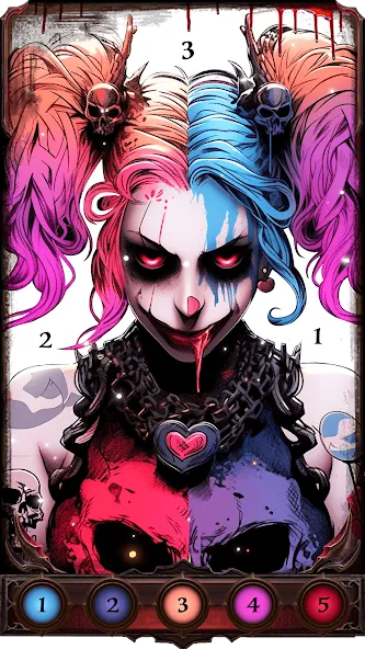 Взлом Dark, Horror Color by Number  [МОД Бесконечные монеты] — стабильная версия apk на Андроид screen 4