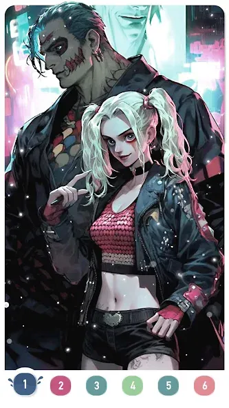 Скачать взломанную Clown Color, Paint by number  [МОД Бесконечные деньги] — последняя версия apk на Андроид screen 4