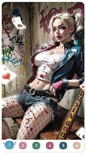 Скачать взломанную Clown Color, Paint by number  [МОД Бесконечные деньги] — последняя версия apk на Андроид screen 5