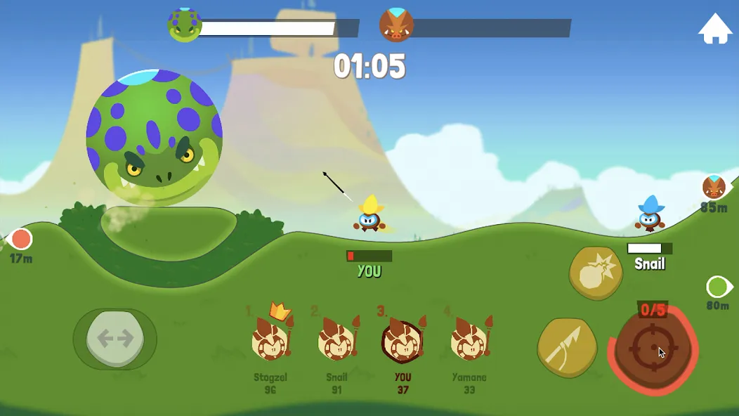 Взлом Tiny Hunters — Monsters Attack (Тини Хантерс)  [МОД Много денег] — полная версия apk на Андроид screen 5