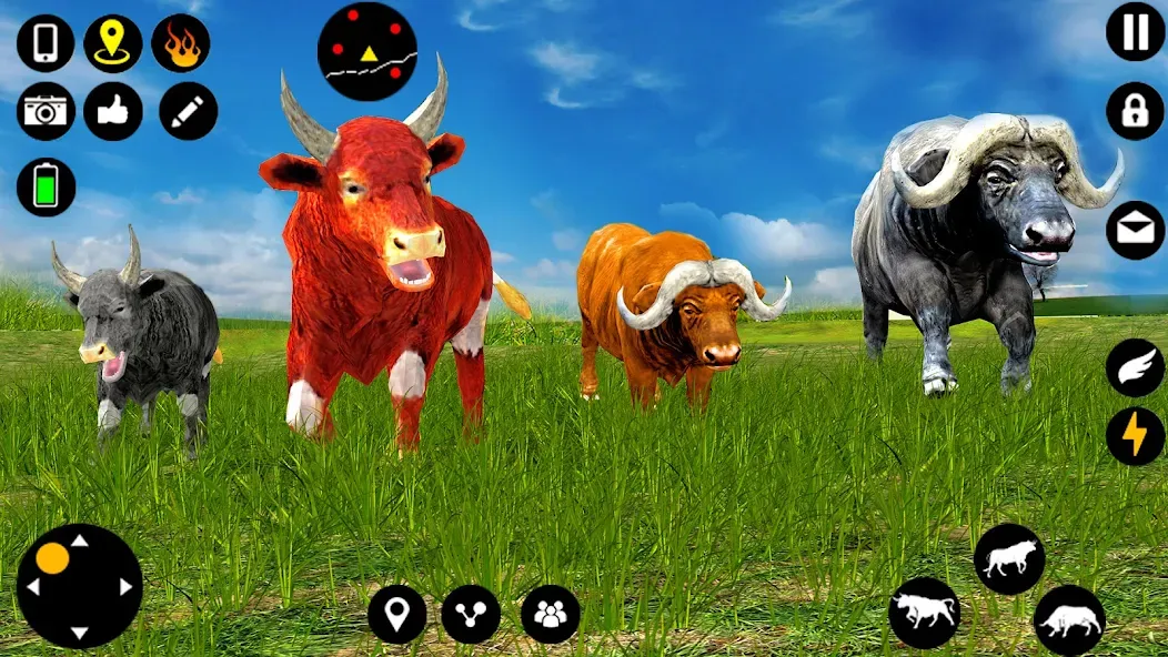 Взлом Angry Bull Attack Fight Games (Ангри Булл Атак Файт Геймс)  [МОД Mega Pack] — последняя версия apk на Андроид screen 1