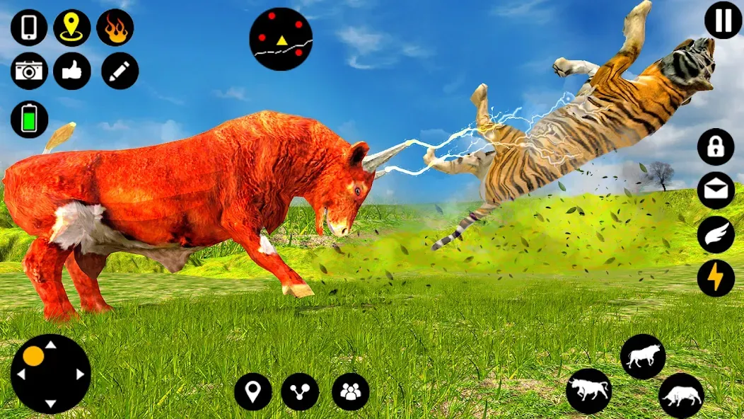 Взлом Angry Bull Attack Fight Games (Ангри Булл Атак Файт Геймс)  [МОД Mega Pack] — последняя версия apk на Андроид screen 2