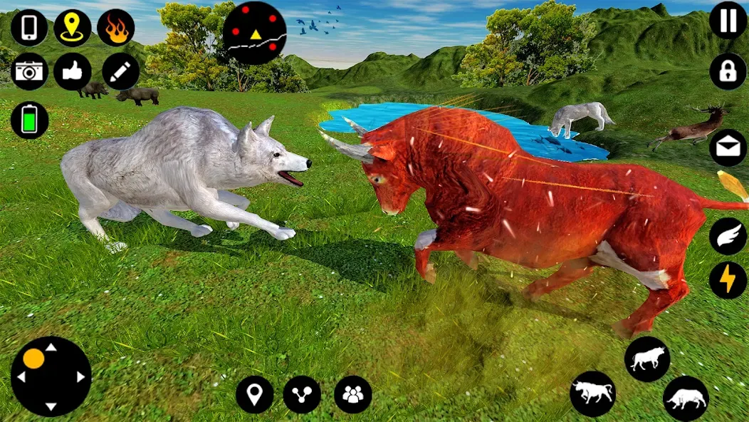 Взлом Angry Bull Attack Fight Games (Ангри Булл Атак Файт Геймс)  [МОД Mega Pack] — последняя версия apk на Андроид screen 3