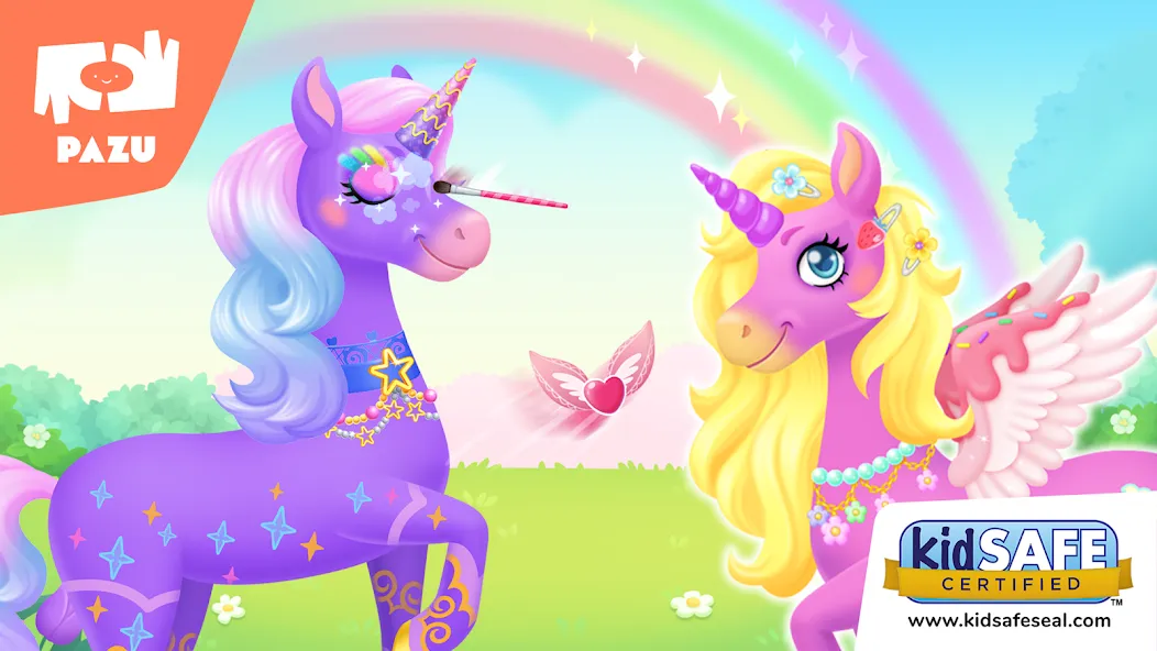 Скачать взлом My Unicorn dress up for kids  [МОД Бесконечные монеты] — полная версия apk на Андроид screen 1