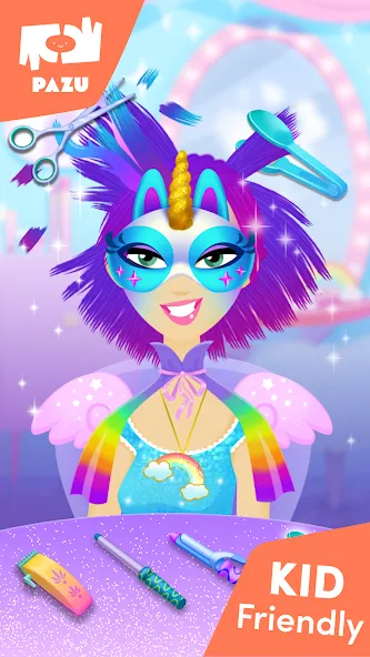 Взлом Girls Hair Salon Unicorn  [МОД Unlimited Money] — последняя версия apk на Андроид screen 3