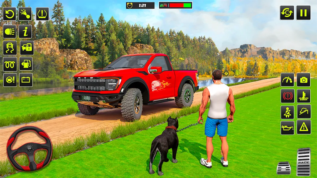 Взломанная Offroad 4×4 Jeep Driving Game  [МОД Бесконечные деньги] — последняя версия apk на Андроид screen 1