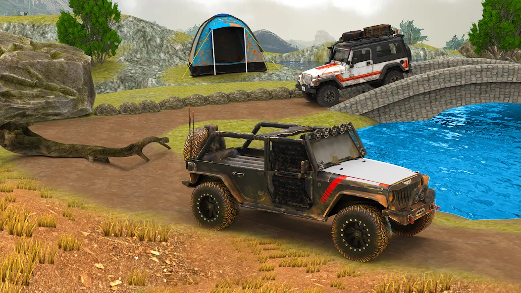 Взломанная Offroad 4×4 Jeep Driving Game  [МОД Бесконечные деньги] — последняя версия apk на Андроид screen 3