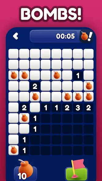 Взлом Minesweeper Bomb Mines Game (Майнсвипер разблокирует уровни Марка)  [МОД Menu] — полная версия apk на Андроид screen 3