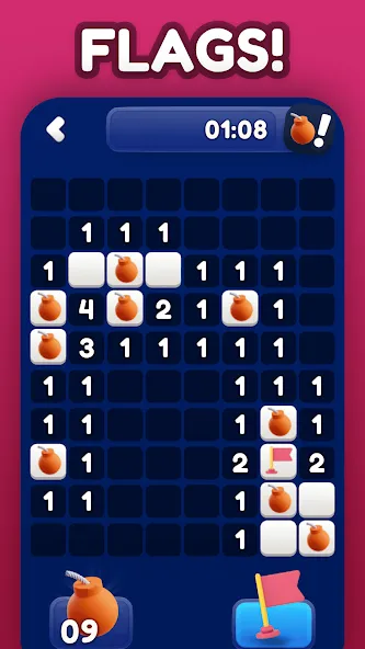 Взлом Minesweeper Bomb Mines Game (Майнсвипер разблокирует уровни Марка)  [МОД Menu] — полная версия apk на Андроид screen 4