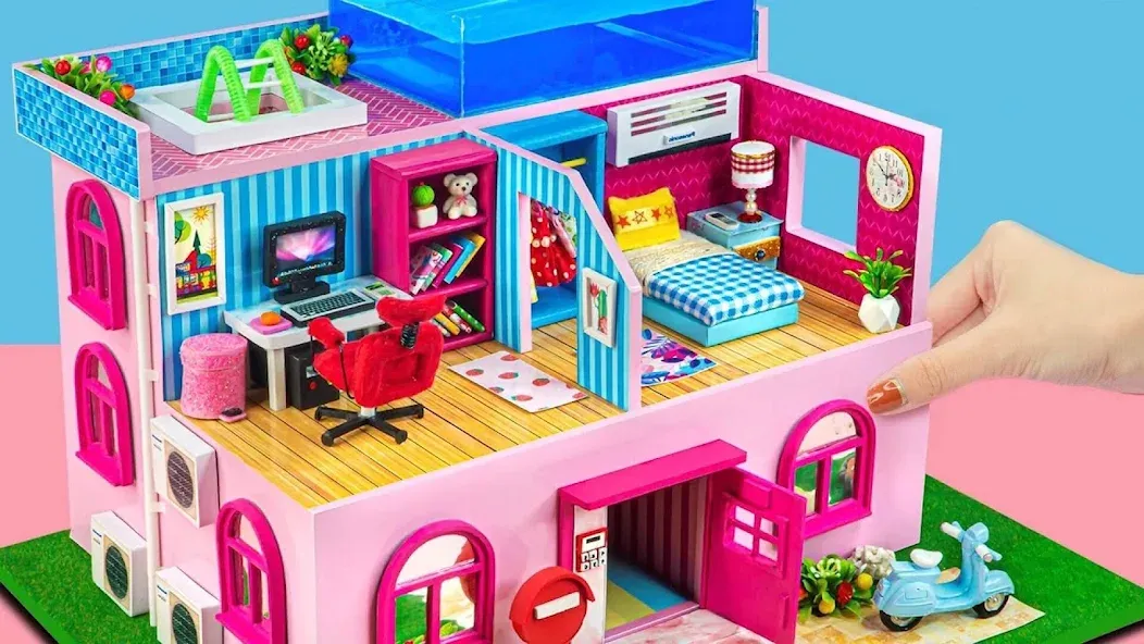 Взломанная Girl Doll House Design Games (Дизайнерские игры для девочек Домик для кукол)  [МОД Бесконечные деньги] — последняя версия apk на Андроид screen 3