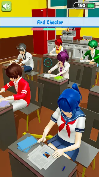 Скачать взлом Anime School Teacher Simulator  [МОД Unlocked] — полная версия apk на Андроид screen 4