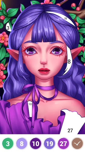 Скачать взломанную Art Coloring — Color by Number  [МОД Бесконечные монеты] — последняя версия apk на Андроид screen 1
