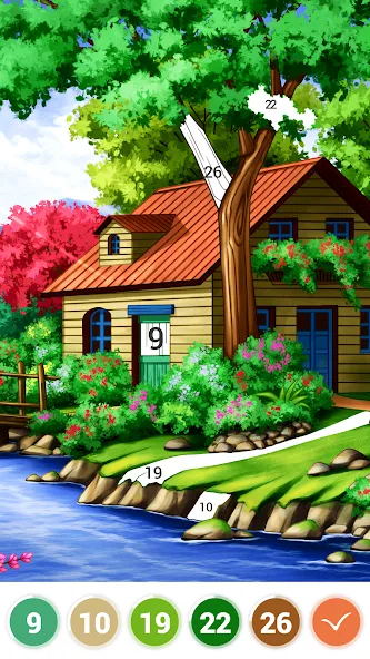 Скачать взломанную Art Coloring — Color by Number  [МОД Бесконечные монеты] — последняя версия apk на Андроид screen 3