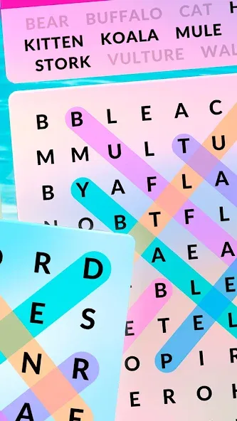 Взломанная Wordscapes Search (Вордскейпс Серч)  [МОД Mega Pack] — полная версия apk на Андроид screen 2