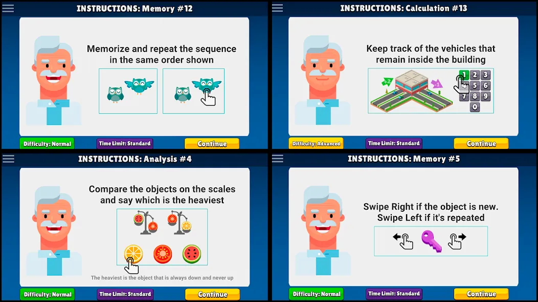 Скачать взлом Neurobics: 60 Brain Games (Нейробика)  [МОД Menu] — стабильная версия apk на Андроид screen 3