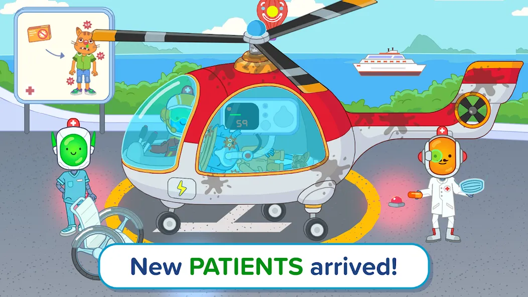 Взломанная Pepi Hospital 2: Flu Clinic (Пепи Хоспитал 2)  [МОД Меню] — полная версия apk на Андроид screen 3