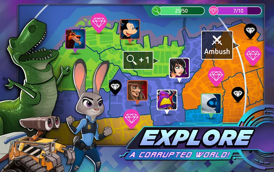 Взломанная Disney Heroes: Battle Mode (Дисней Хироус)  [МОД Unlimited Money] — стабильная версия apk на Андроид screen 5