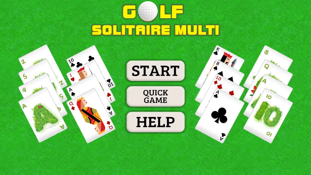 Взлом Golf Solitaire Multi CardsGame (Гольф Солитер Мульти КардсГейм)  [МОД Много монет] — стабильная версия apk на Андроид screen 1