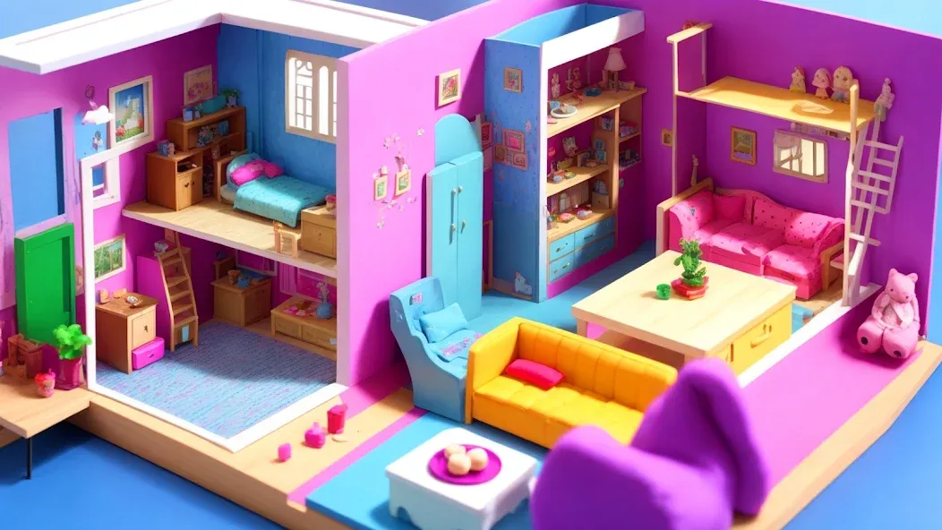 Скачать взлом Doll House Design: Girl Games (Долл Хаус Дизайн)  [МОД Menu] — последняя версия apk на Андроид screen 4