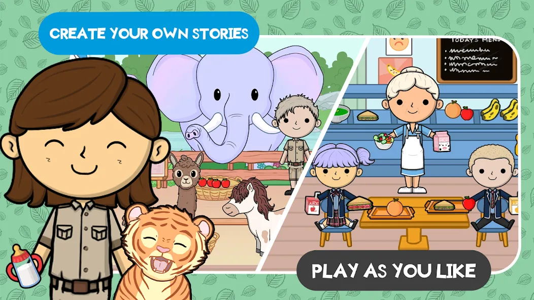 Скачать взлом Lila's World:Create Play Learn  [МОД Mega Pack] — последняя версия apk на Андроид screen 3