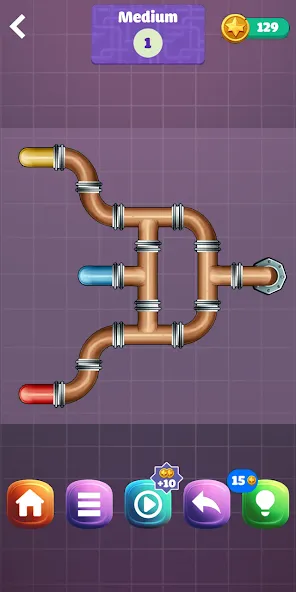 Скачать взлом Pipe Puzzle Connect (Пайп Пазл Коннект)  [МОД Menu] — последняя версия apk на Андроид screen 2