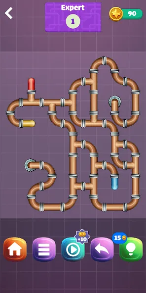 Скачать взлом Pipe Puzzle Connect (Пайп Пазл Коннект)  [МОД Menu] — последняя версия apk на Андроид screen 4