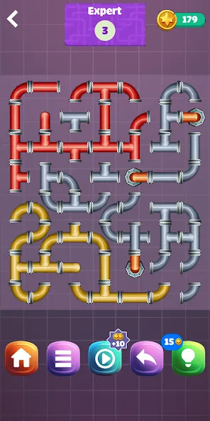 Скачать взлом Pipe Puzzle Connect (Пайп Пазл Коннект)  [МОД Menu] — последняя версия apk на Андроид screen 5