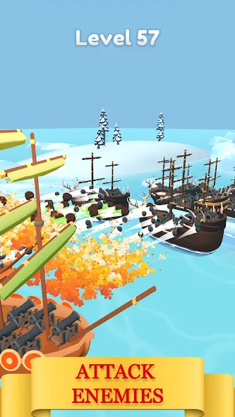 Взлом Merge Pirates (Мердж Пираты)  [МОД Много монет] — последняя версия apk на Андроид screen 2