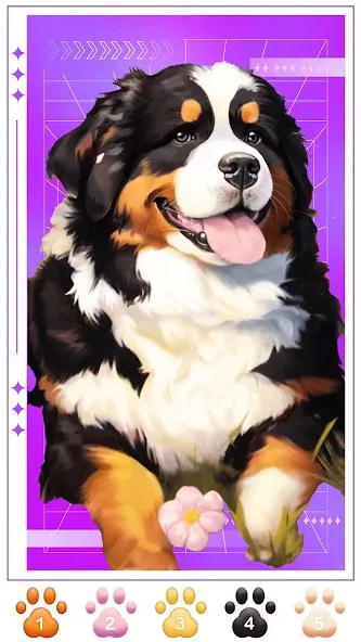 Скачать взлом Dog Coloring, Color by number  [МОД Бесконечные монеты] — стабильная версия apk на Андроид screen 2