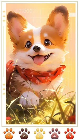Скачать взлом Dog Coloring, Color by number  [МОД Бесконечные монеты] — стабильная версия apk на Андроид screen 4