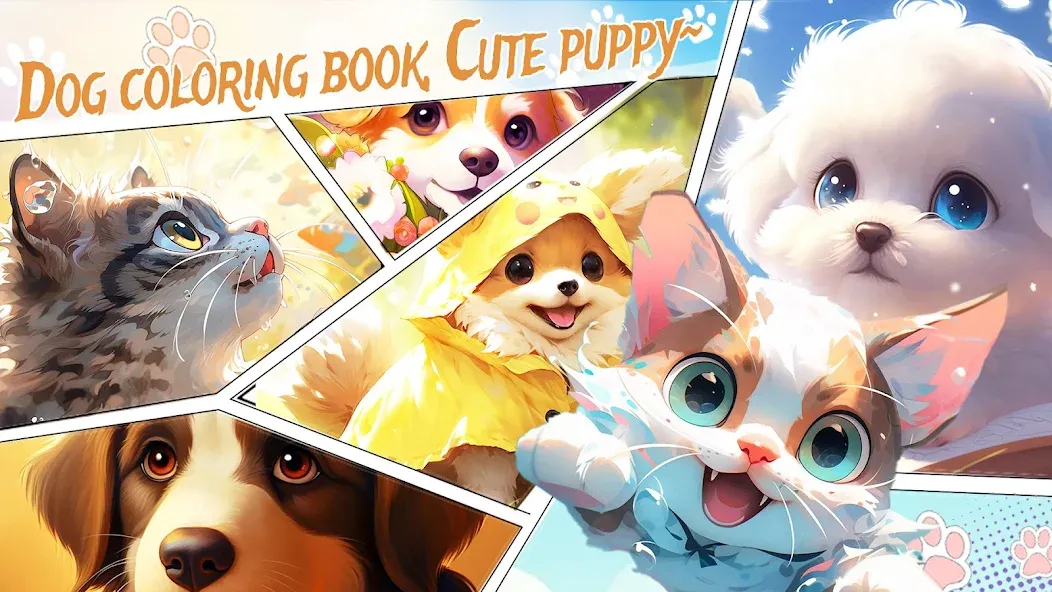 Скачать взлом Dog Coloring, Color by number  [МОД Бесконечные монеты] — стабильная версия apk на Андроид screen 5