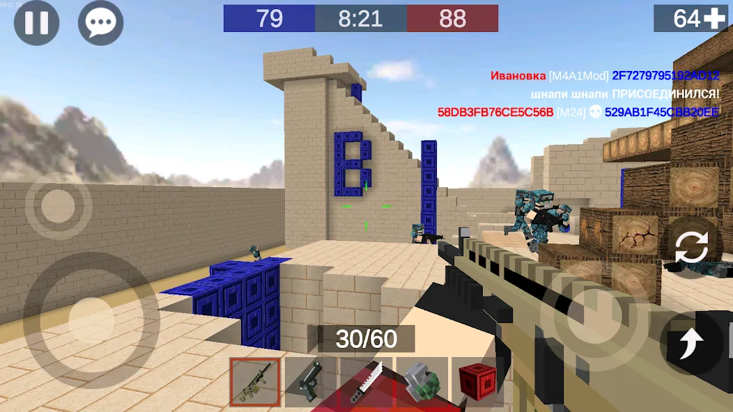 Скачать взлом Pixel Combats 2: Gun games PvP  [МОД Меню] — стабильная версия apk на Андроид screen 5