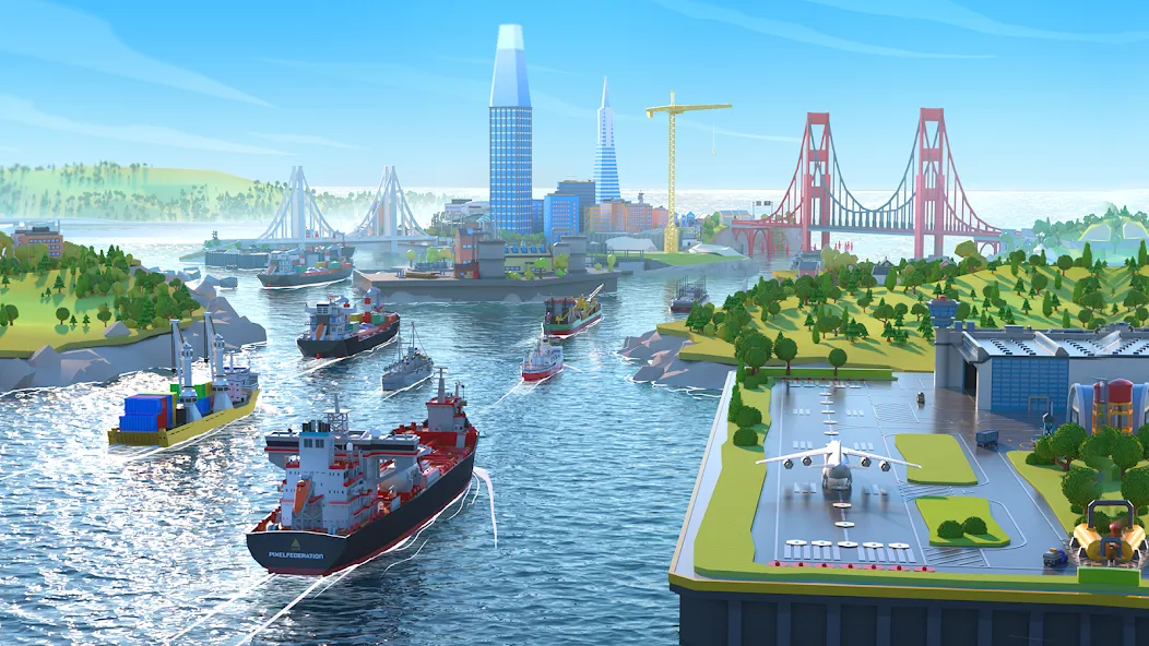 Взлом Port City: Ship Tycoon (Порт Сити)  [МОД Много монет] — последняя версия apk на Андроид screen 5