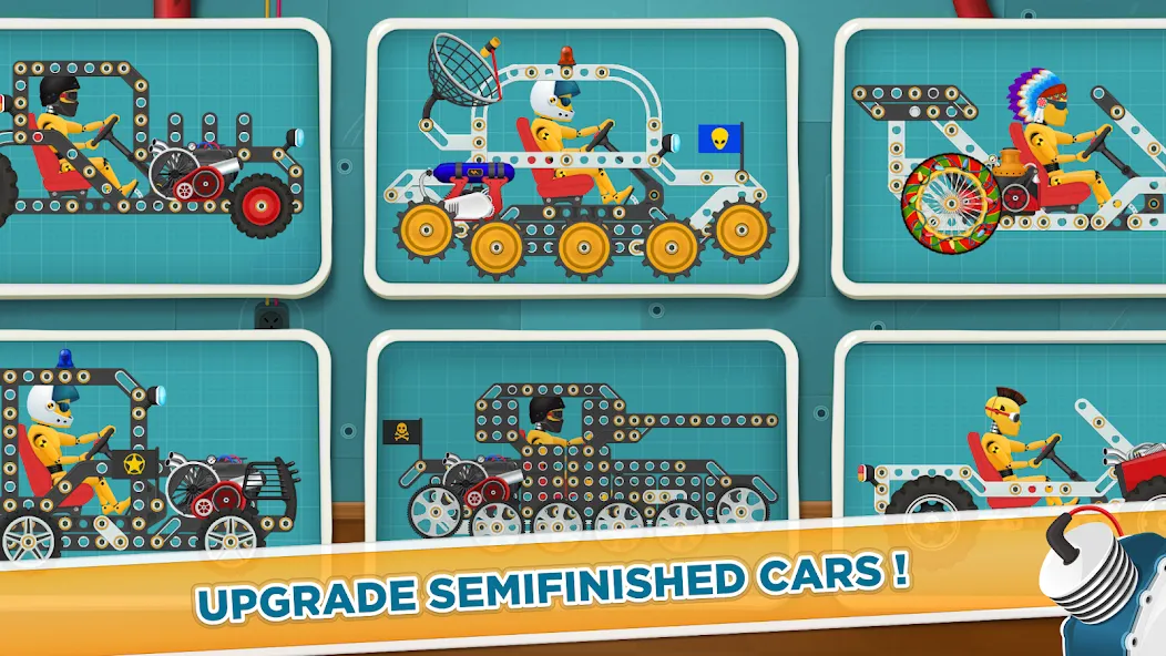 Скачать взломанную Car Builder & Racing for Kids  [МОД Mega Pack] — стабильная версия apk на Андроид screen 2