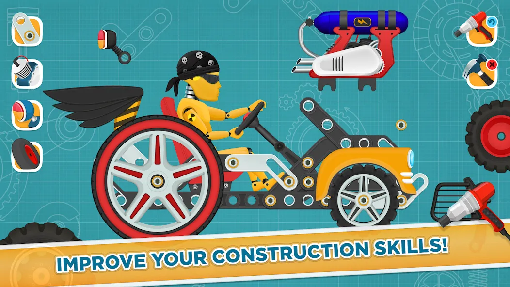 Скачать взломанную Car Builder & Racing for Kids  [МОД Mega Pack] — стабильная версия apk на Андроид screen 4