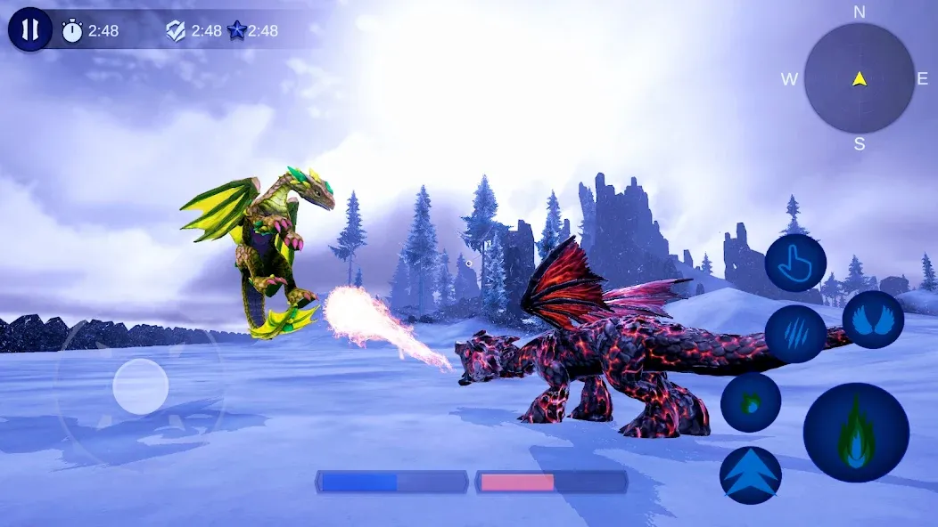 Взлом Magical Dragon Flight Games 3D  [МОД Mega Pack] — стабильная версия apk на Андроид screen 1