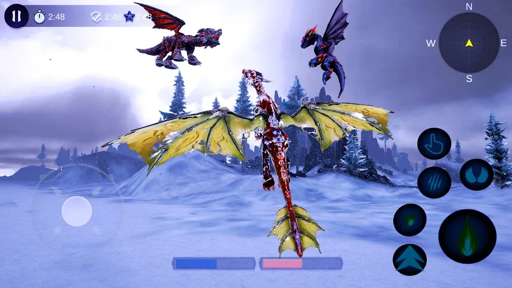 Взлом Magical Dragon Flight Games 3D  [МОД Mega Pack] — стабильная версия apk на Андроид screen 3