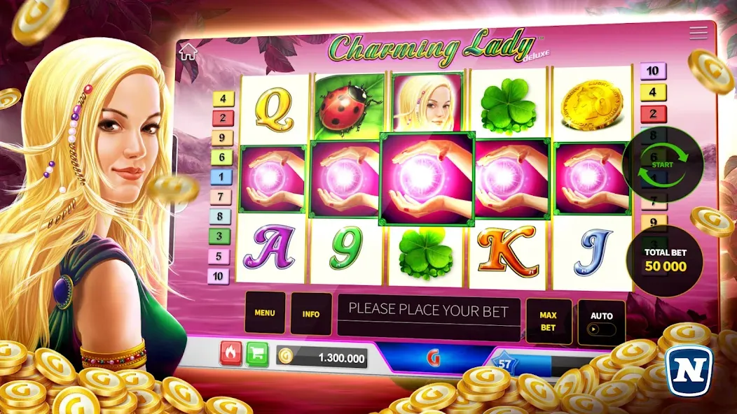 Скачать взлом Gaminator Online Casino Slots  [МОД Много денег] — последняя версия apk на Андроид screen 3