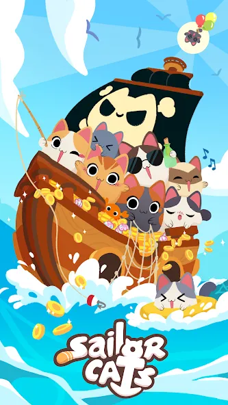 Взлом Sailor Cats (эйлор Кэтс)  [МОД Много монет] — полная версия apk на Андроид screen 2