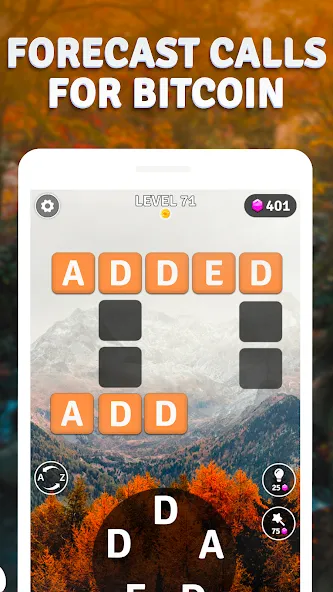 Скачать взломанную Word Breeze — Earn Bitcoin (Уорд Бриз)  [МОД Много монет] — полная версия apk на Андроид screen 4