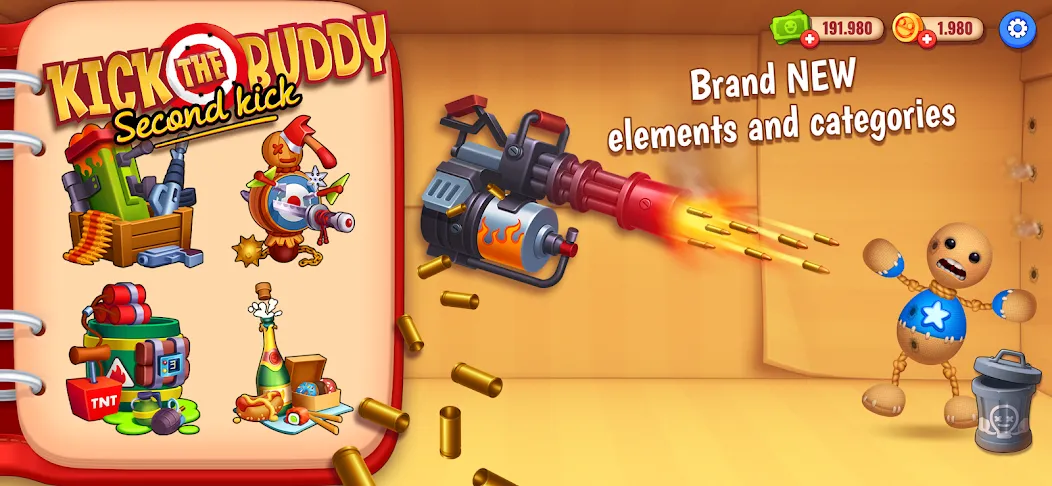 Взлом Kick the Buddy: Second Kick (Кик зе Бадди)  [МОД Меню] — стабильная версия apk на Андроид screen 2